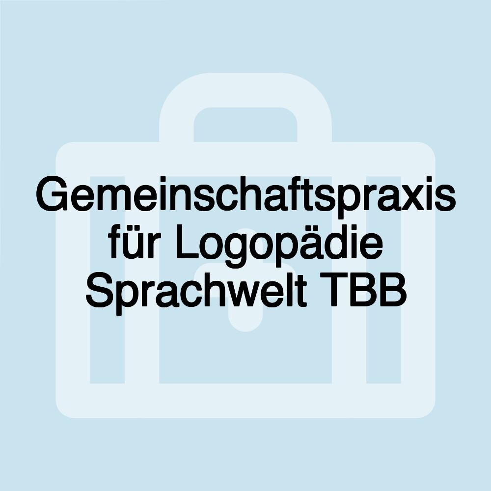 Gemeinschaftspraxis für Logopädie Sprachwelt TBB