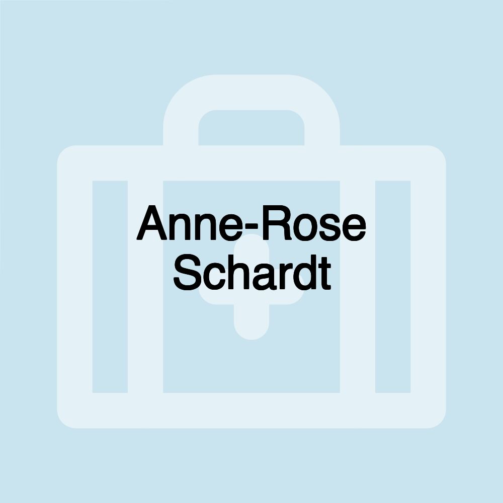 Anne-Rose Schardt