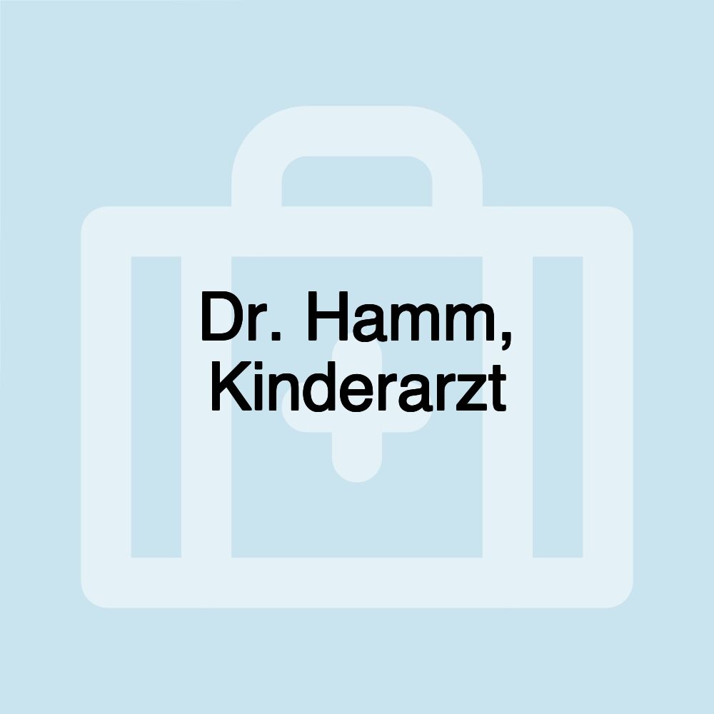 Dr. Hamm, Kinderarzt