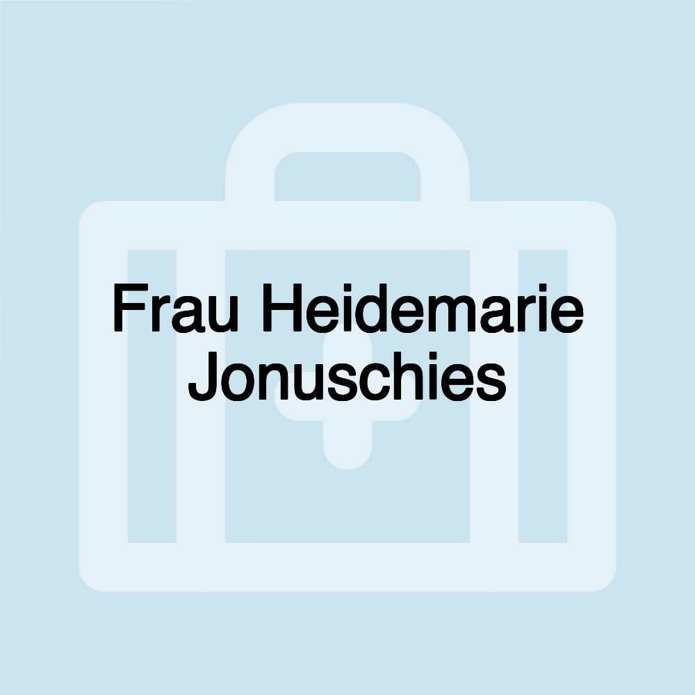 Frau Heidemarie Jonuschies