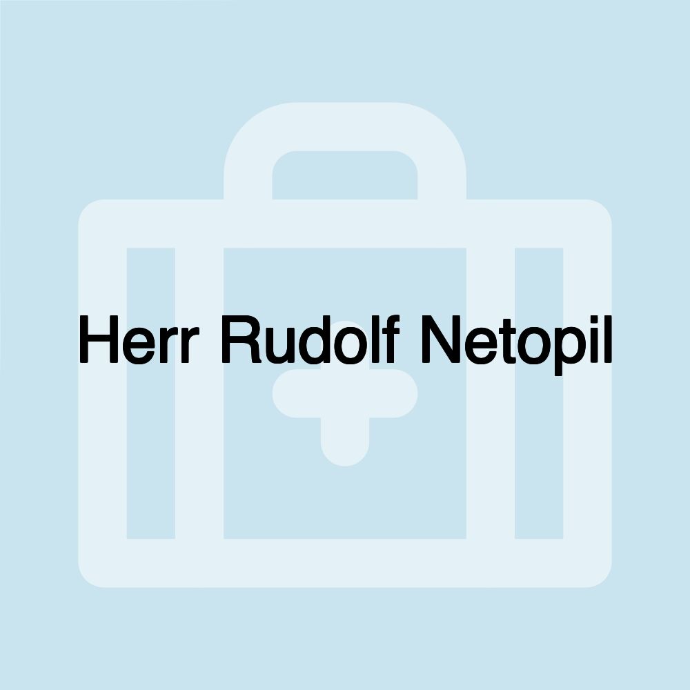 Herr Rudolf Netopil