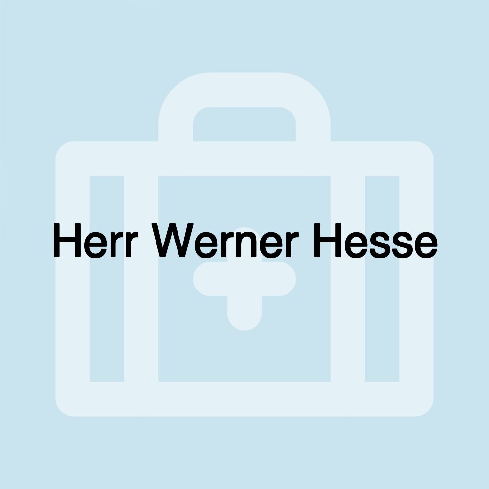 Herr Werner Hesse