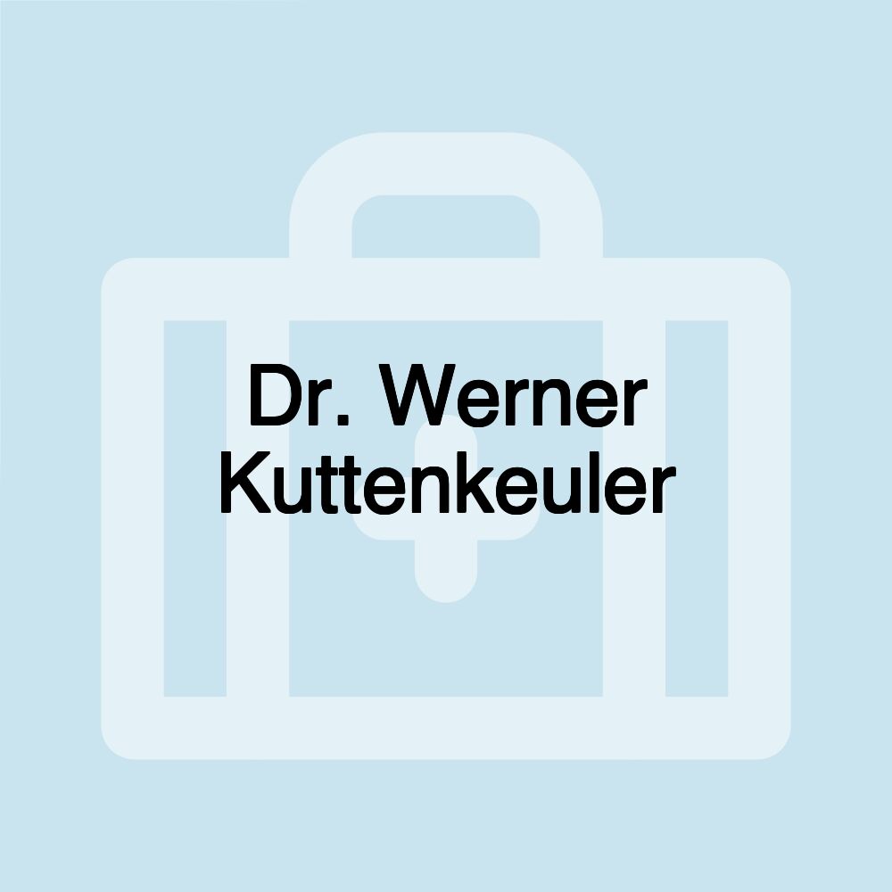 Dr. Werner Kuttenkeuler