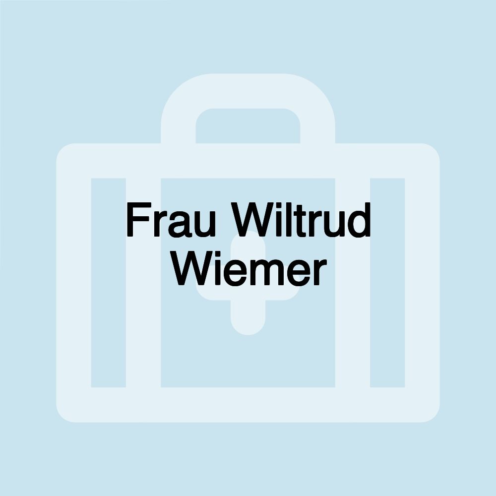 Frau Wiltrud Wiemer