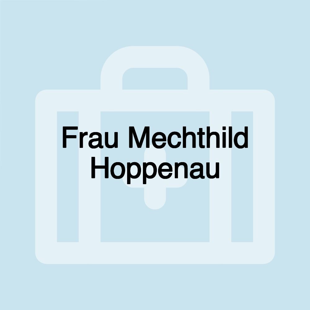 Frau Mechthild Hoppenau