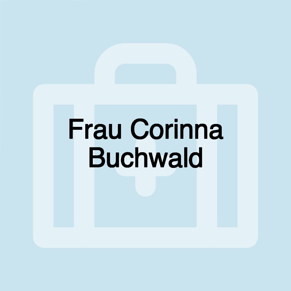 Frau Corinna Buchwald