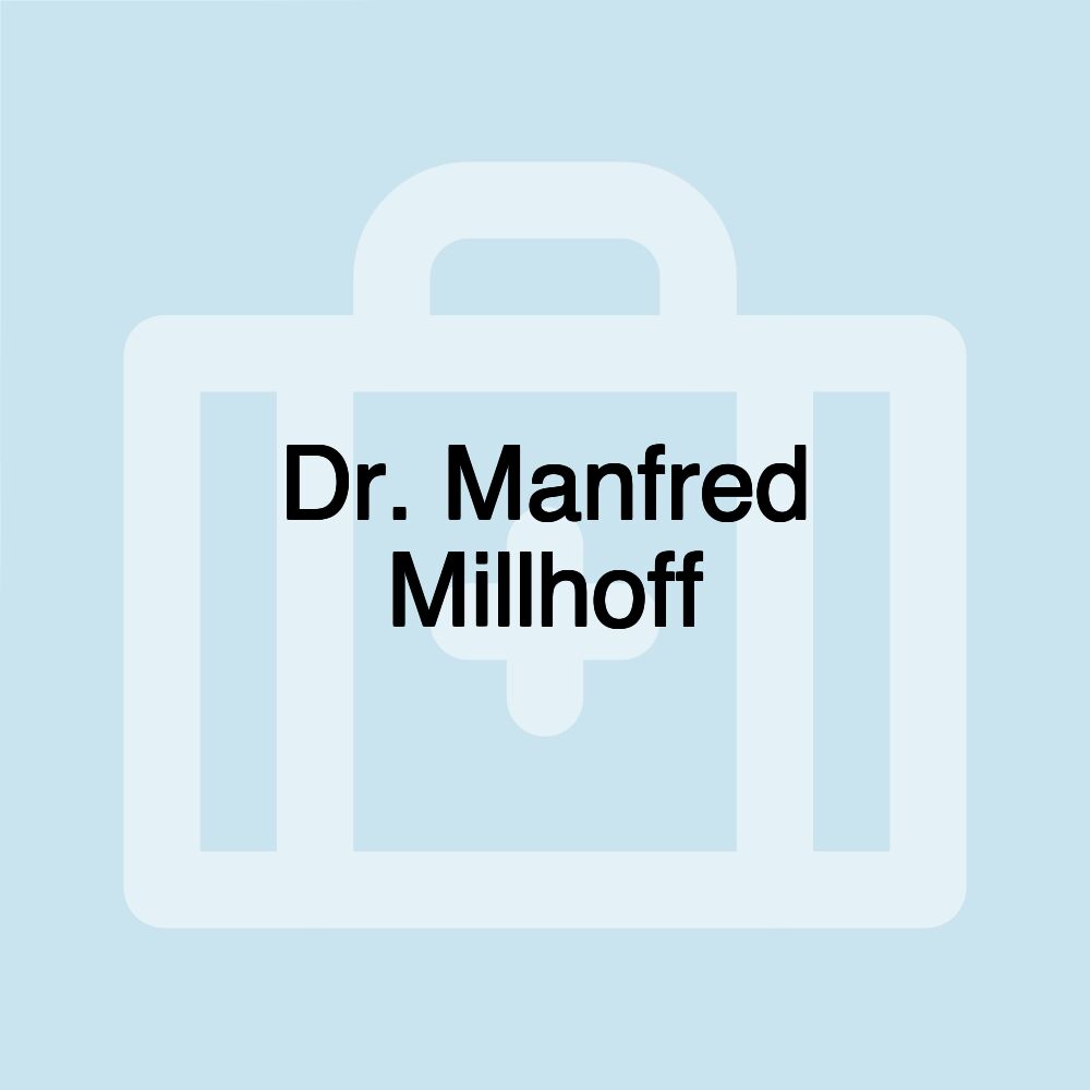 Dr. Manfred Millhoff