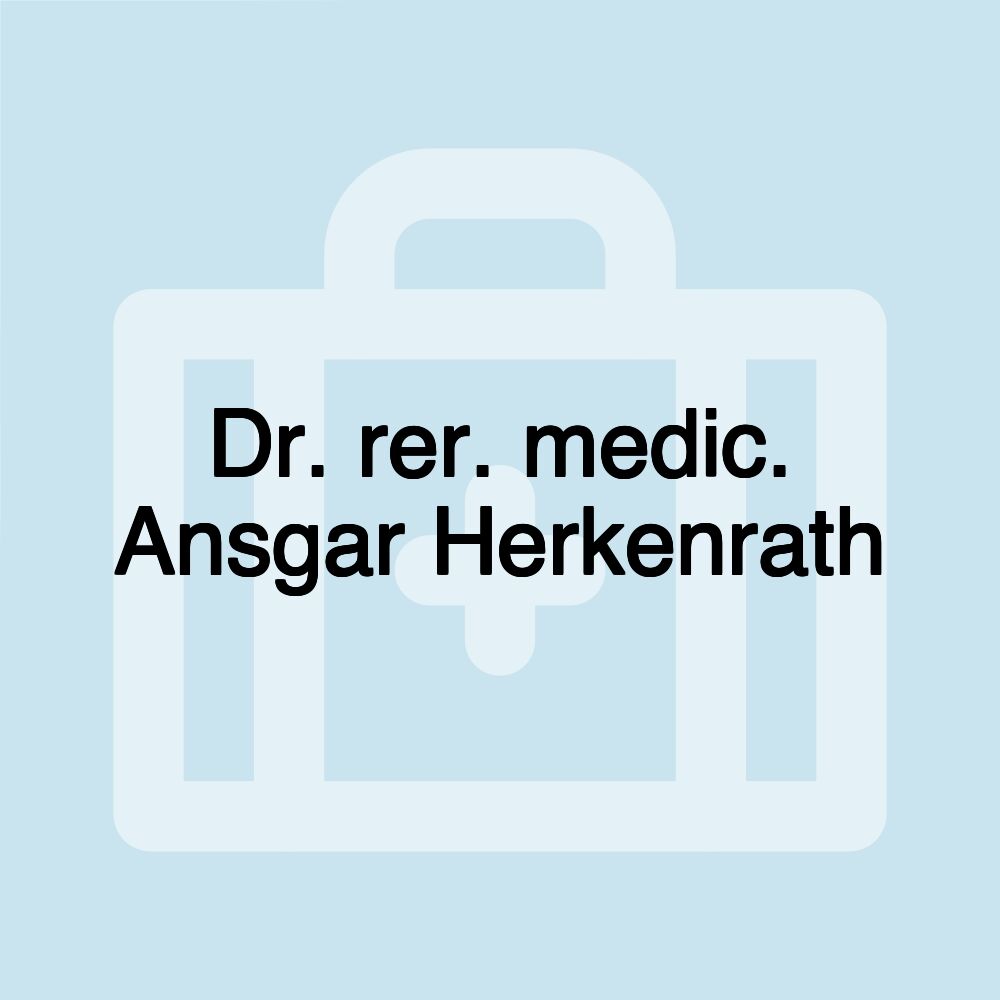 Dr. rer. medic. Ansgar Herkenrath