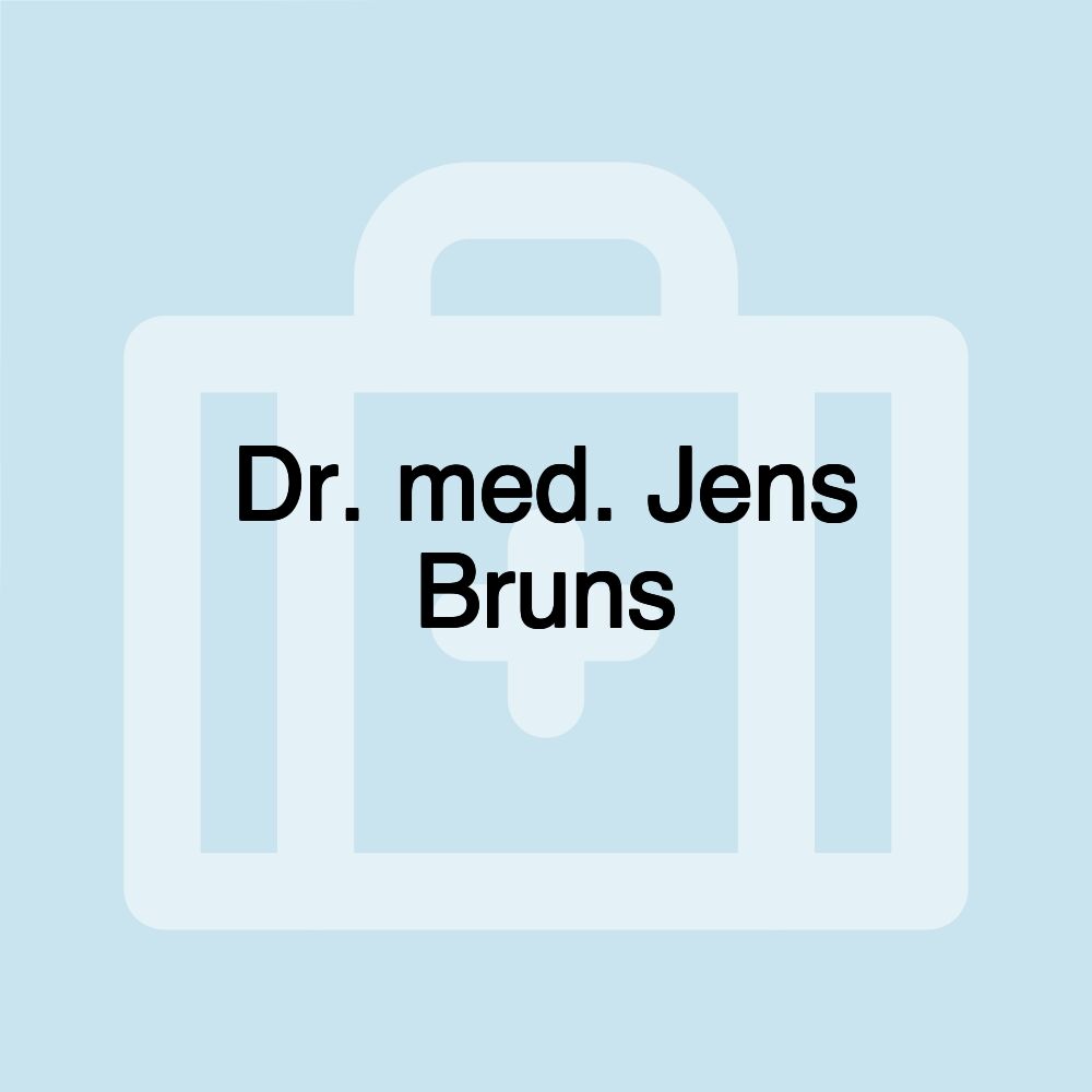 Dr. med. Jens Bruns