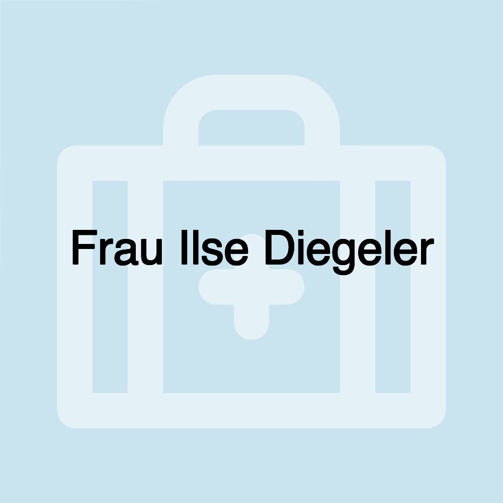 Frau Ilse Diegeler