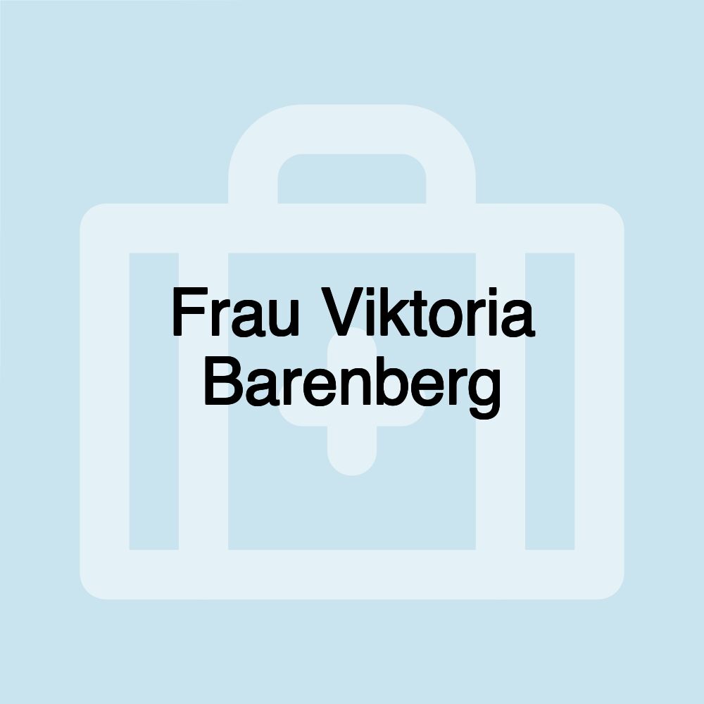 Frau Viktoria Barenberg