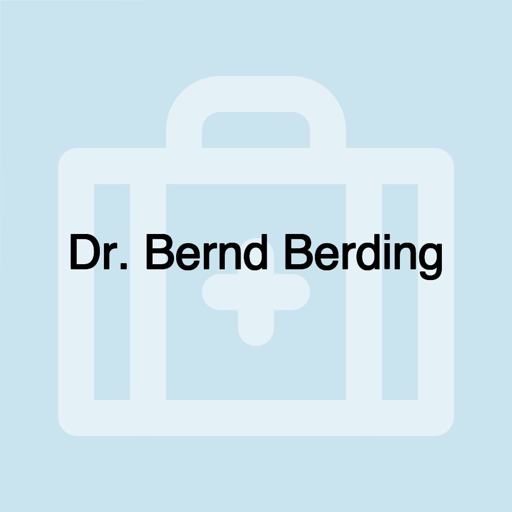 Dr. Bernd Berding