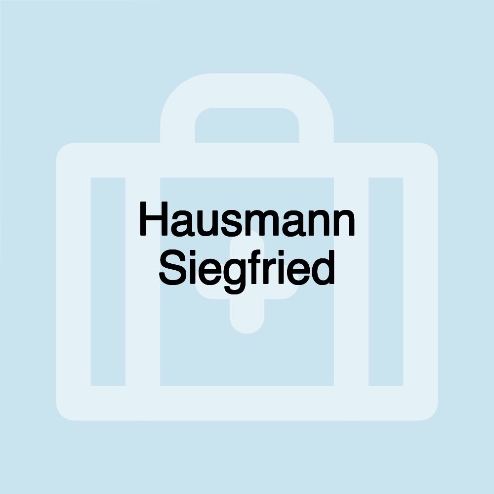 Hausmann Siegfried