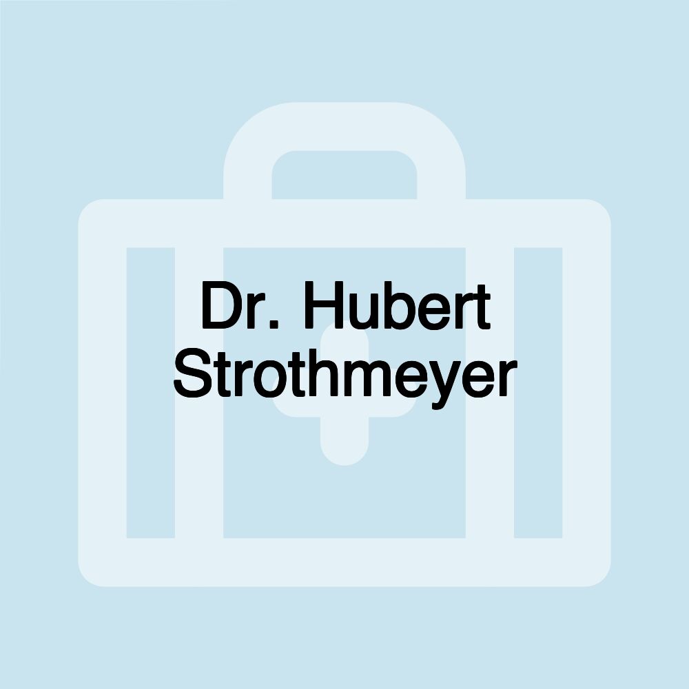 Dr. Hubert Strothmeyer