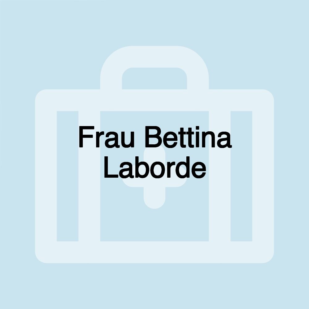 Frau Bettina Laborde