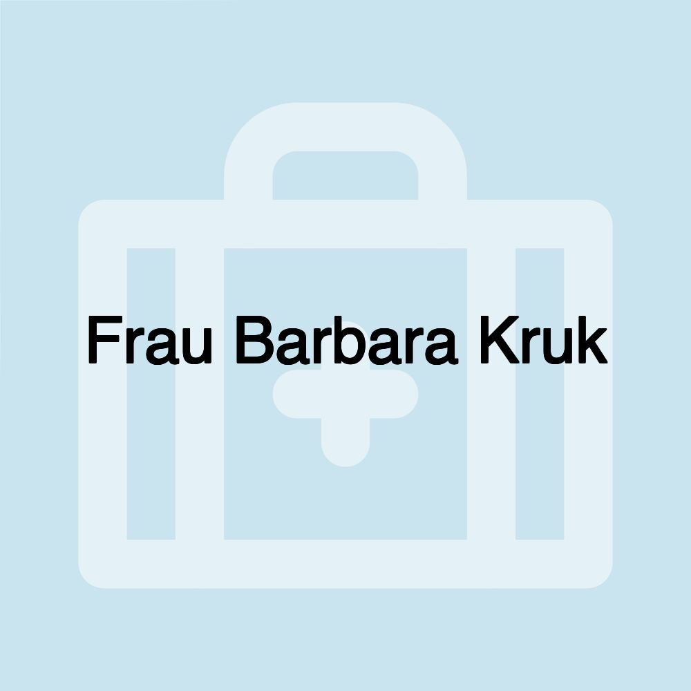 Frau Barbara Kruk