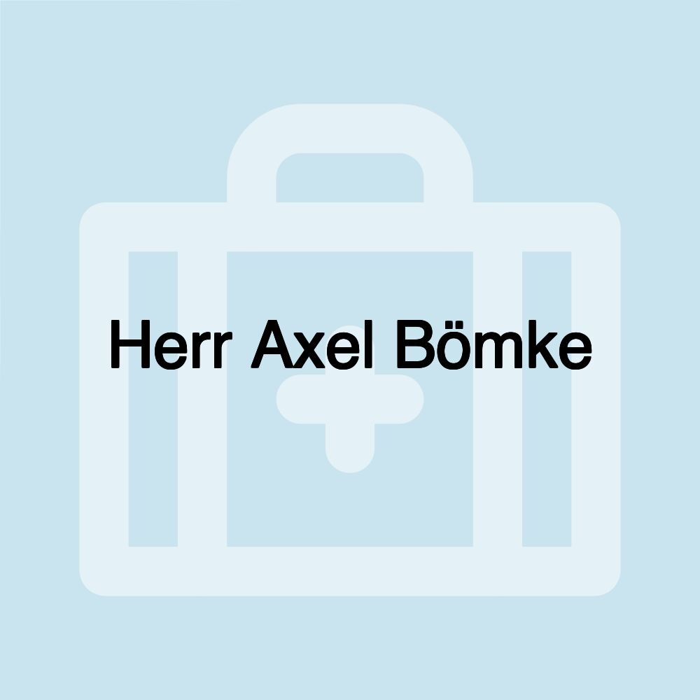 Herr Axel Bömke