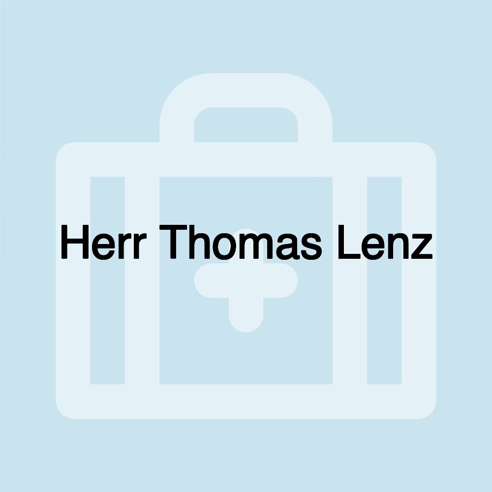 Herr Thomas Lenz