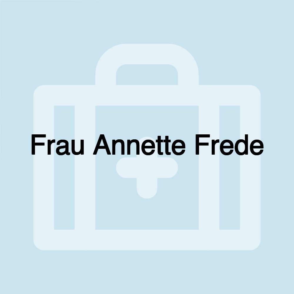 Frau Annette Frede