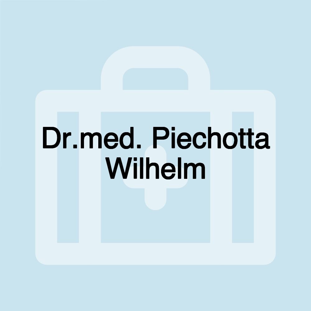 Dr.med. Piechotta Wilhelm