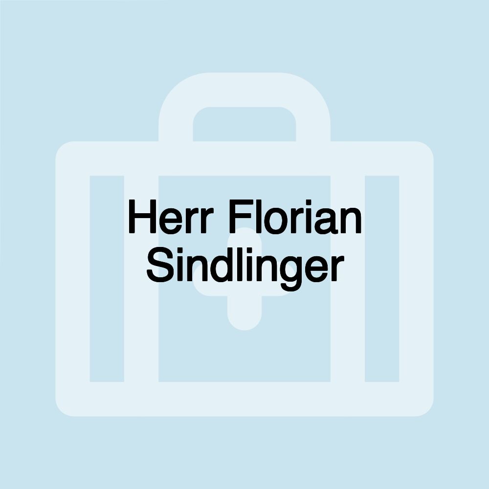 Herr Florian Sindlinger