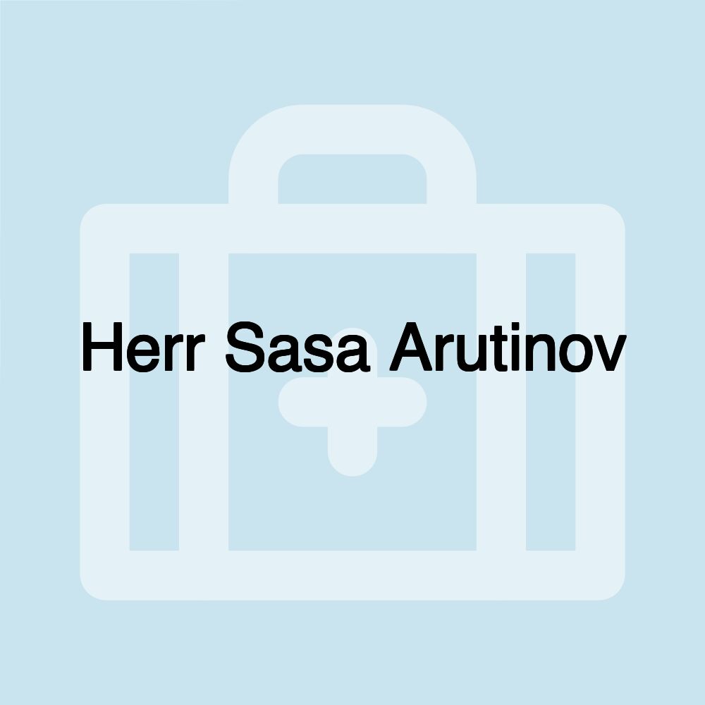 Herr Sasa Arutinov