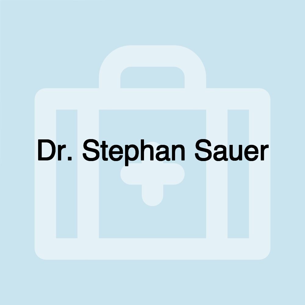 Dr. Stephan Sauer