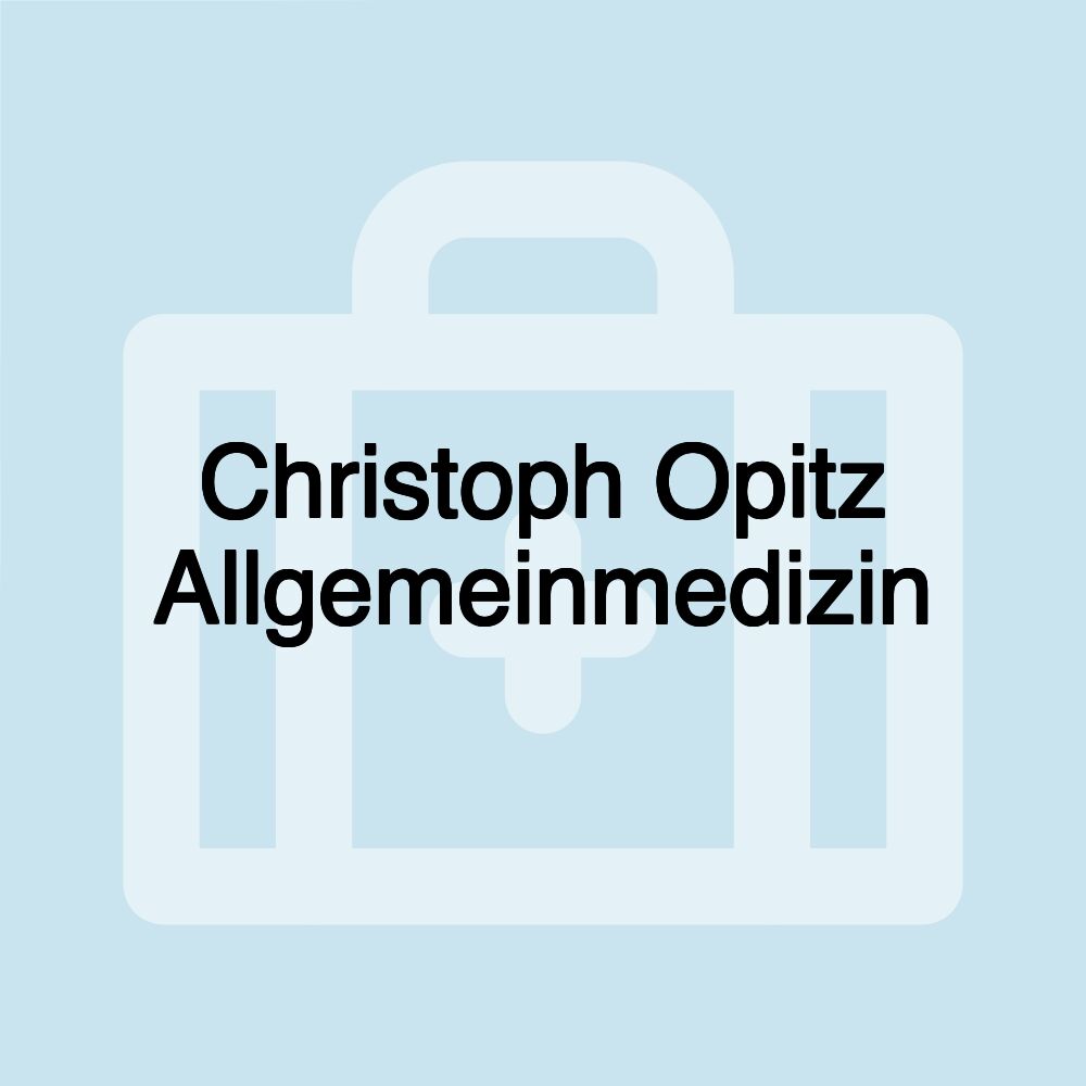 Christoph Opitz Allgemeinmedizin