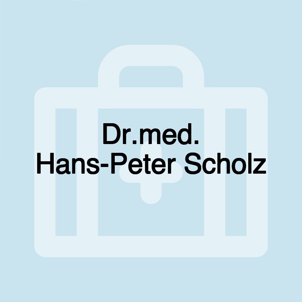 Dr.med. Hans-Peter Scholz