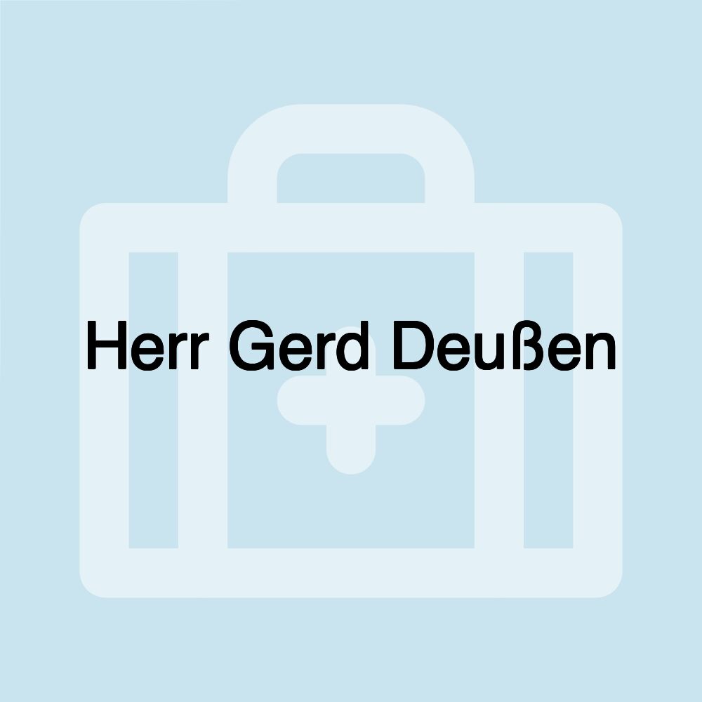 Herr Gerd Deußen