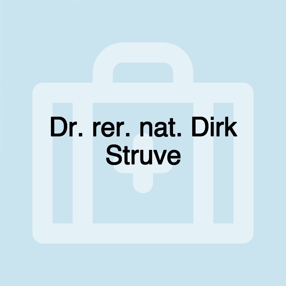 Dr. rer. nat. Dirk Struve