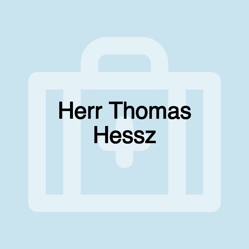 Herr Thomas Hessz