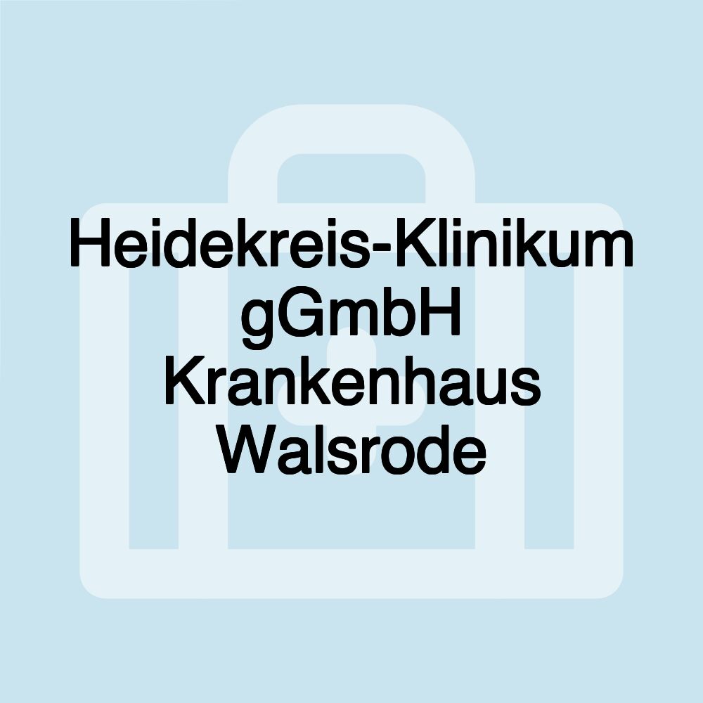 Heidekreis-Klinikum gGmbH Krankenhaus Walsrode