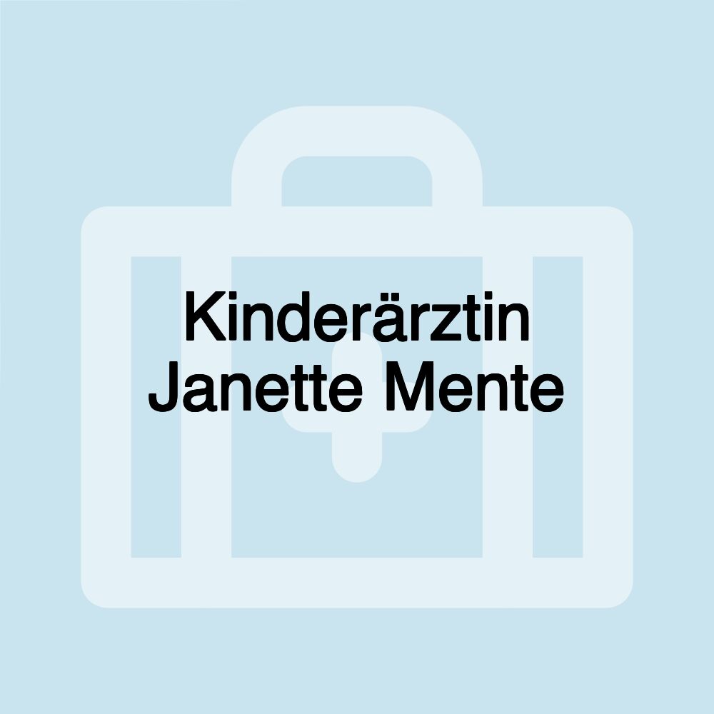 Kinderärztin Janette Mente