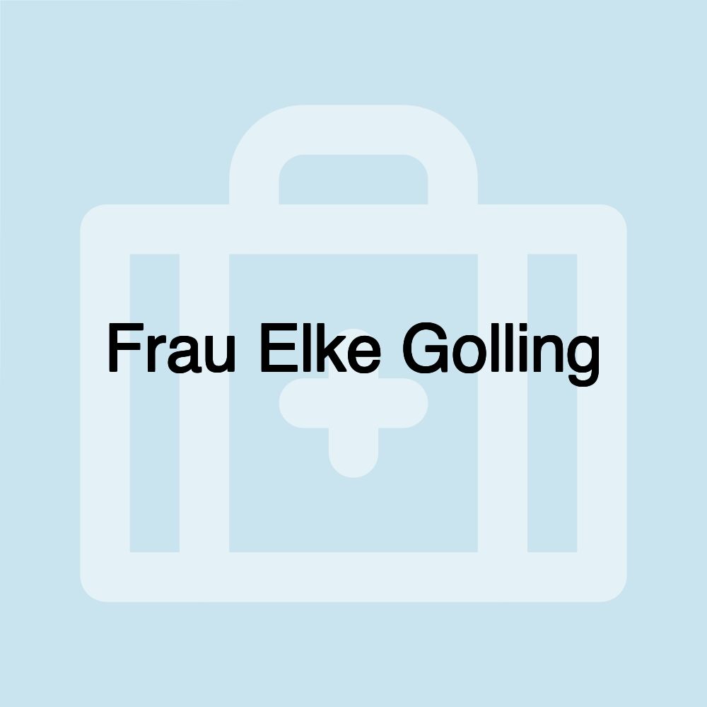 Frau Elke Golling