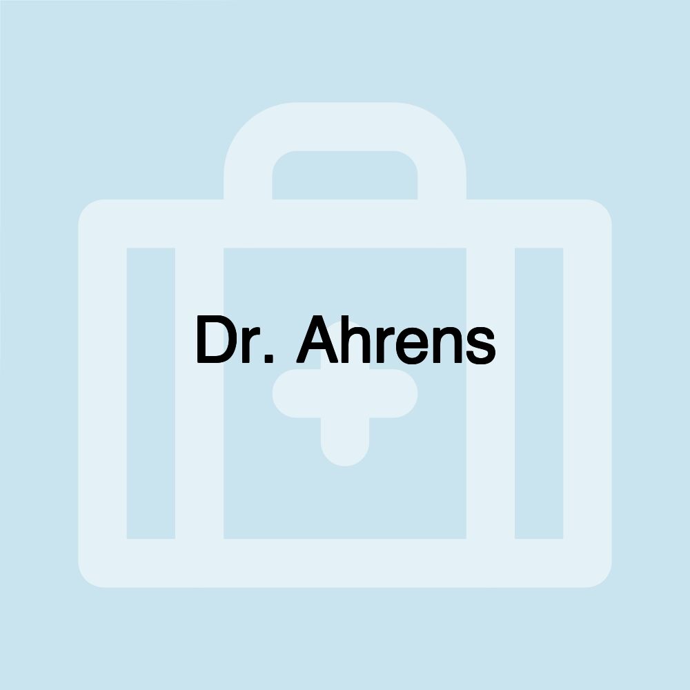 Dr. Ahrens