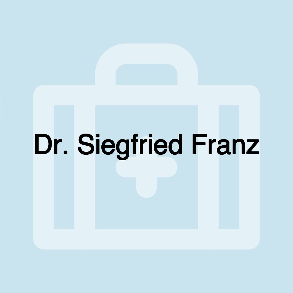 Dr. Siegfried Franz