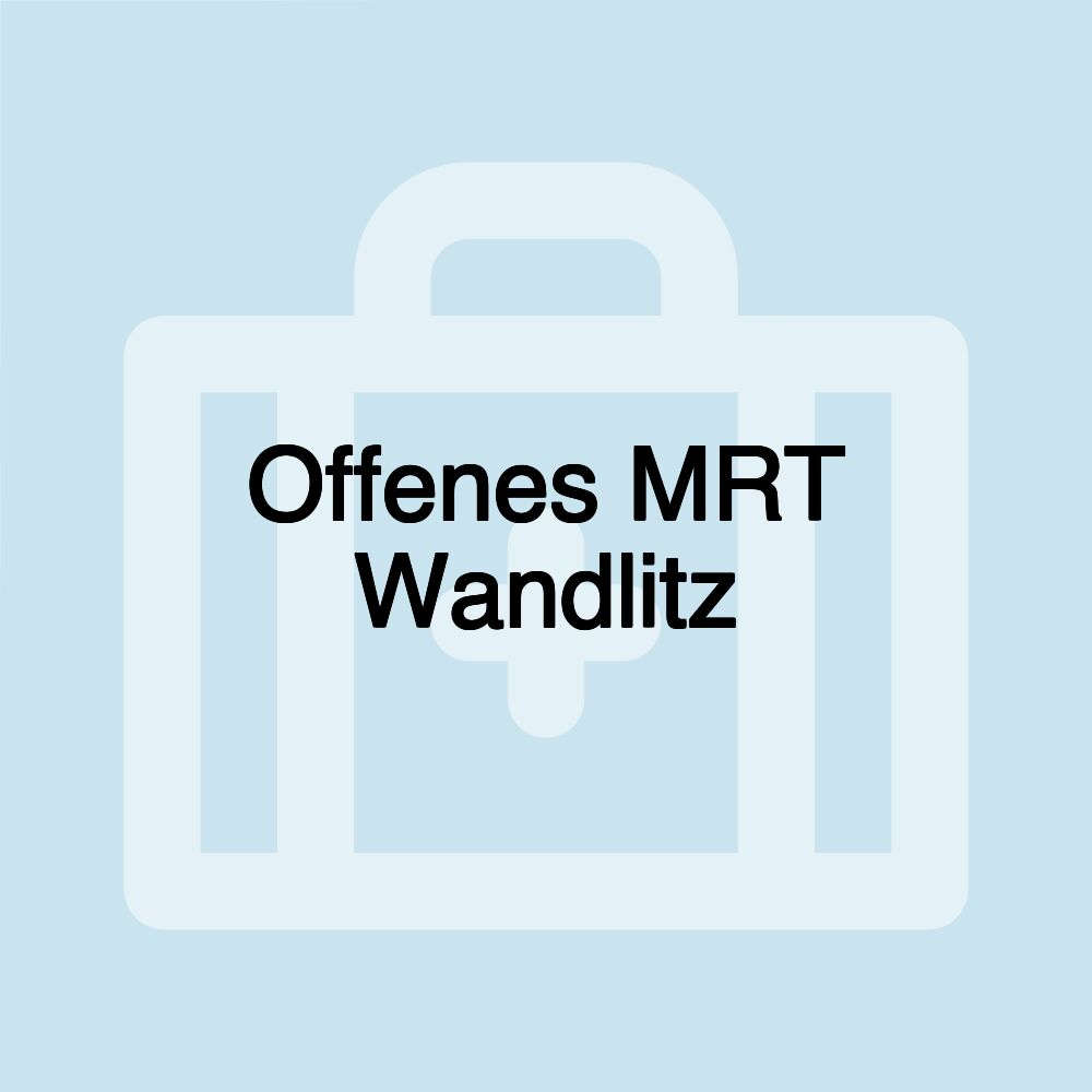 Offenes MRT Wandlitz