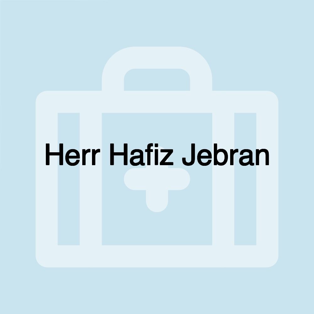 Herr Hafiz Jebran