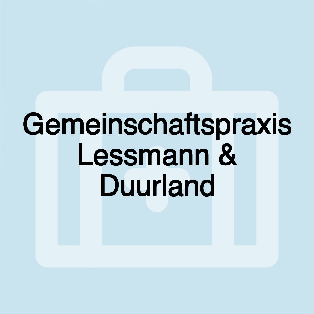 Gemeinschaftspraxis Lessmann & Duurland