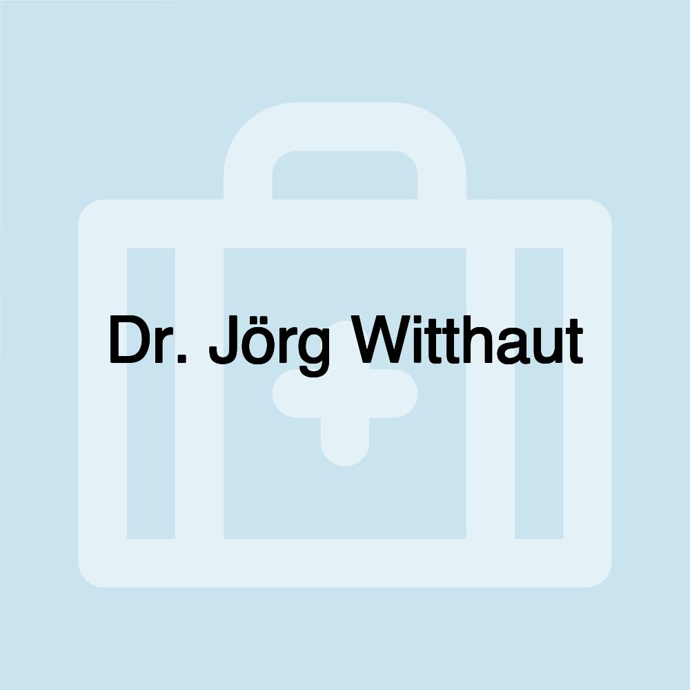 Dr. Jörg Witthaut