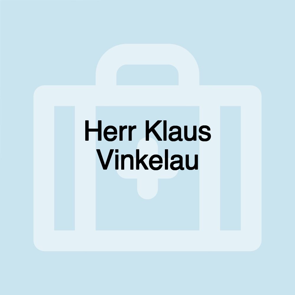 Herr Klaus Vinkelau