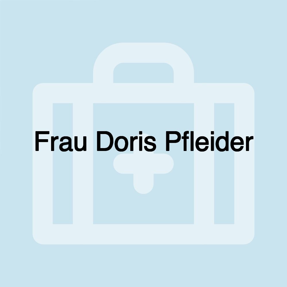 Frau Doris Pfleider