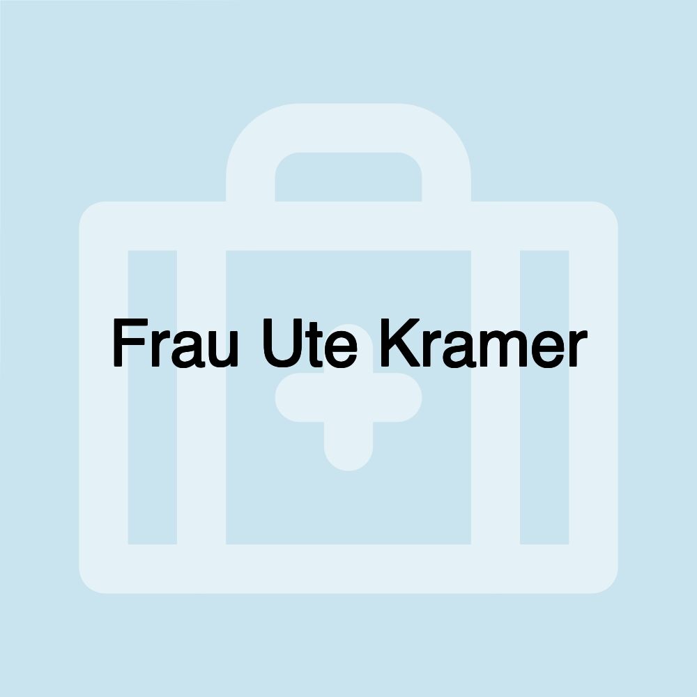 Frau Ute Kramer