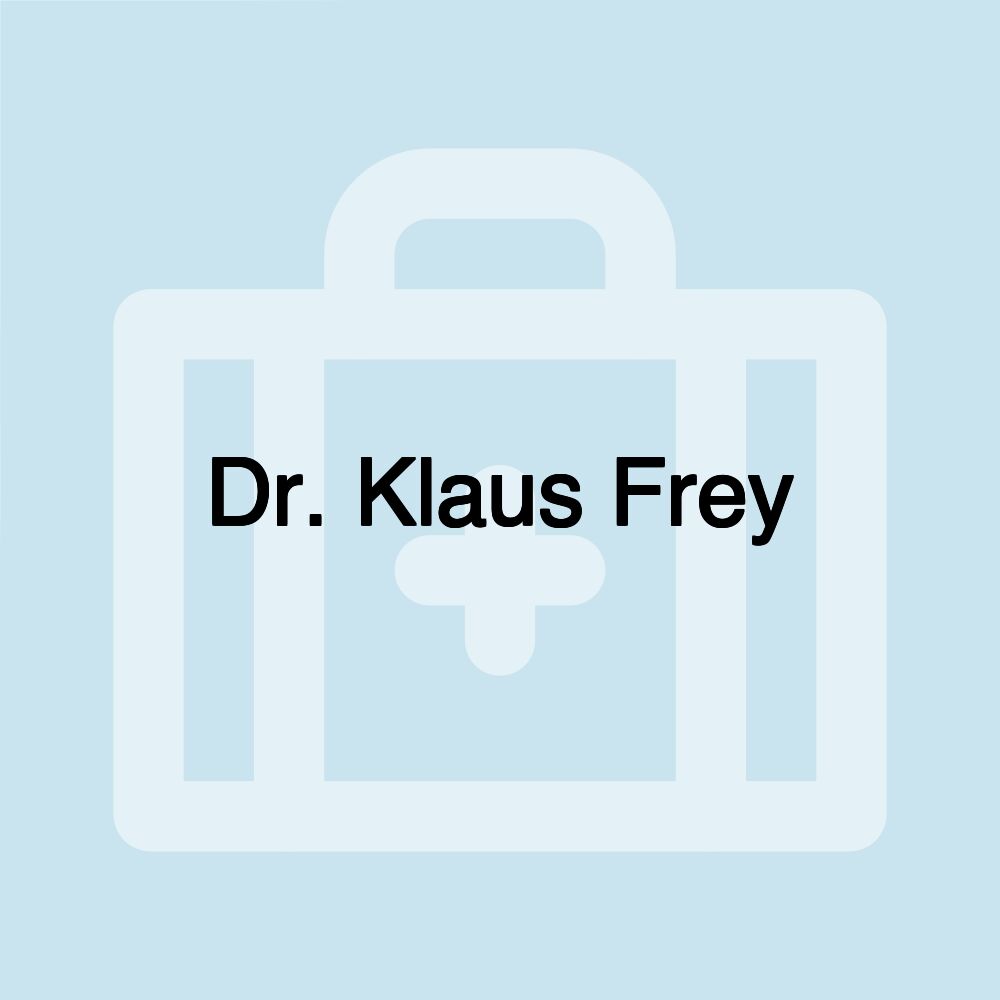 Dr. Klaus Frey