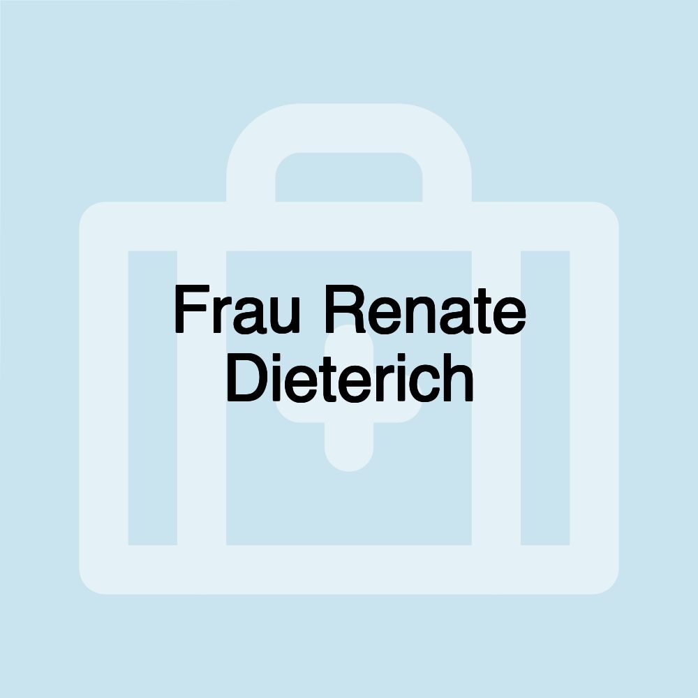 Frau Renate Dieterich