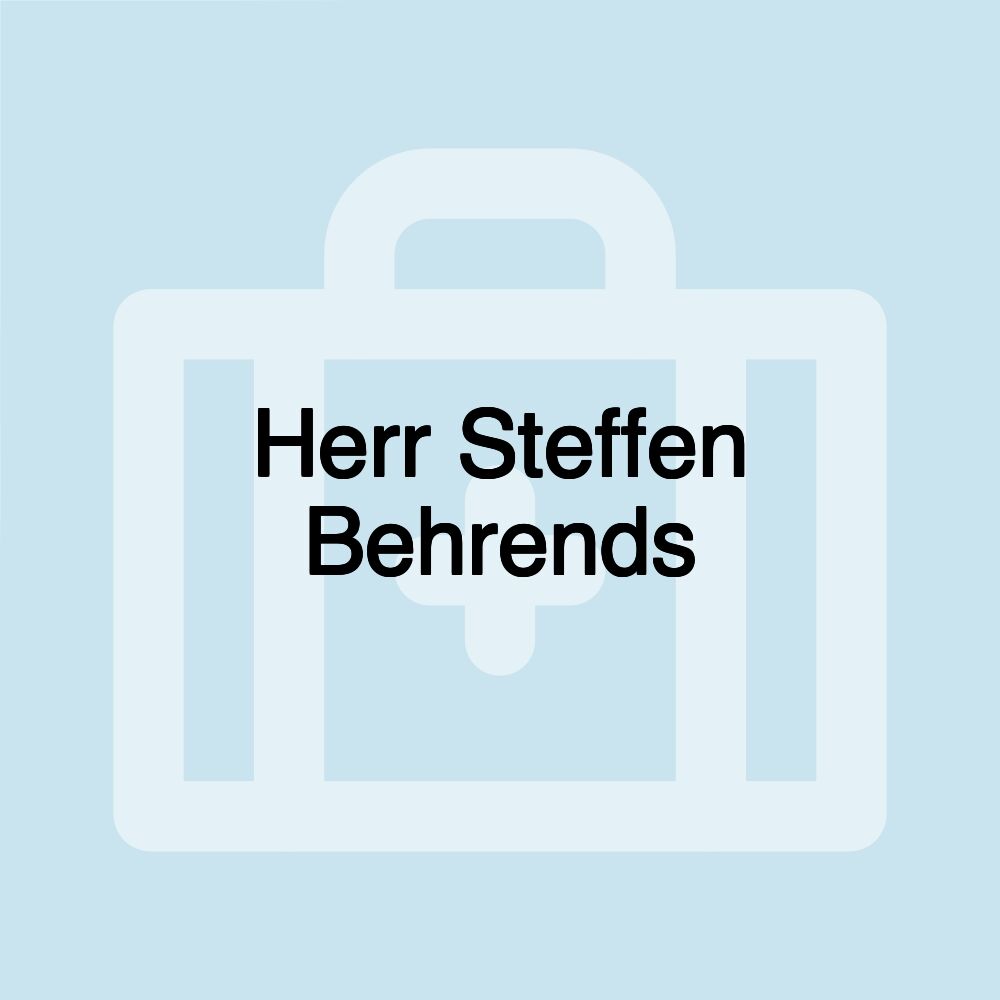 Herr Steffen Behrends