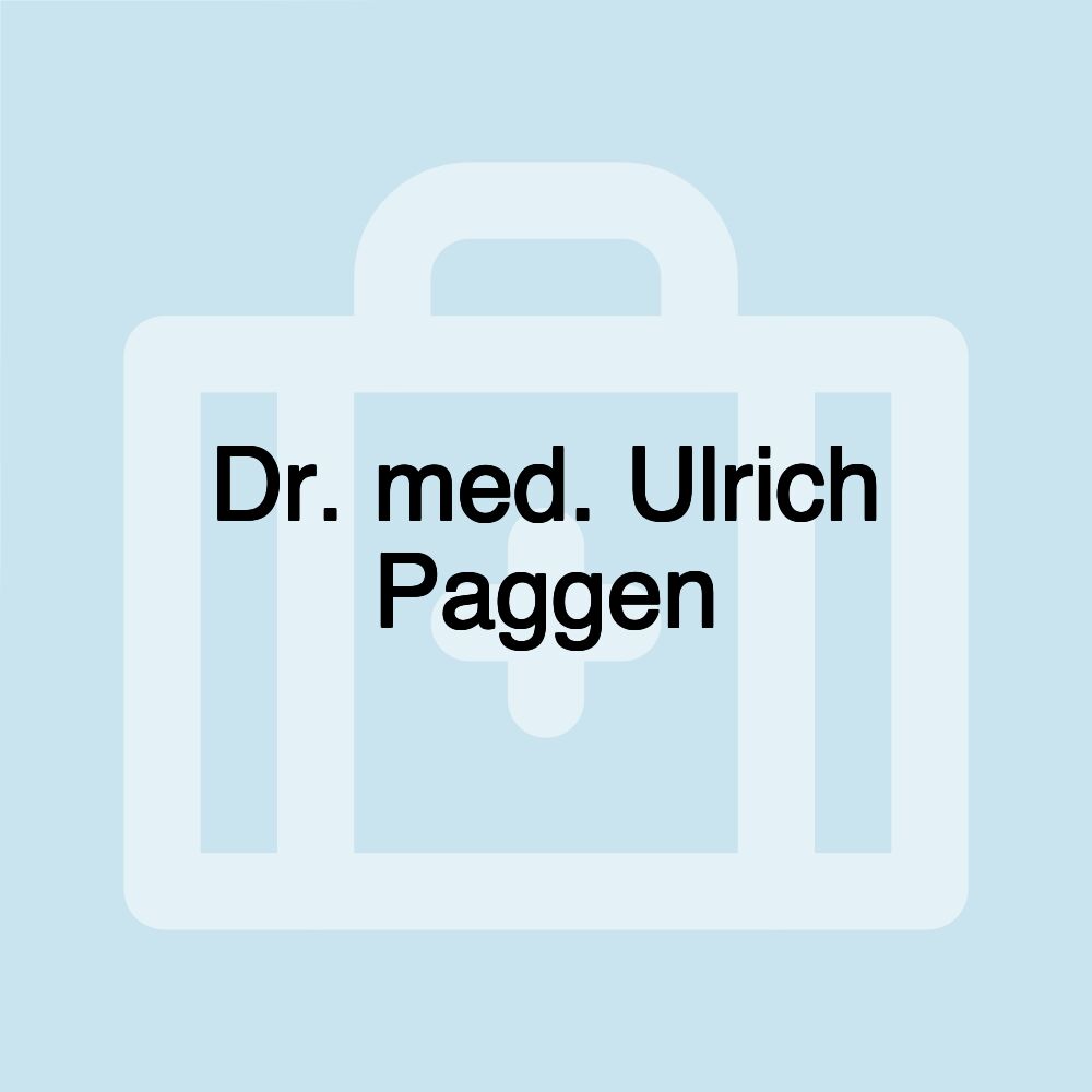 Dr. med. Ulrich Paggen