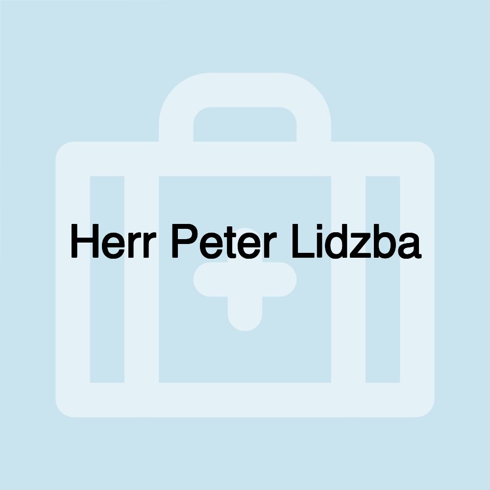 Herr Peter Lidzba