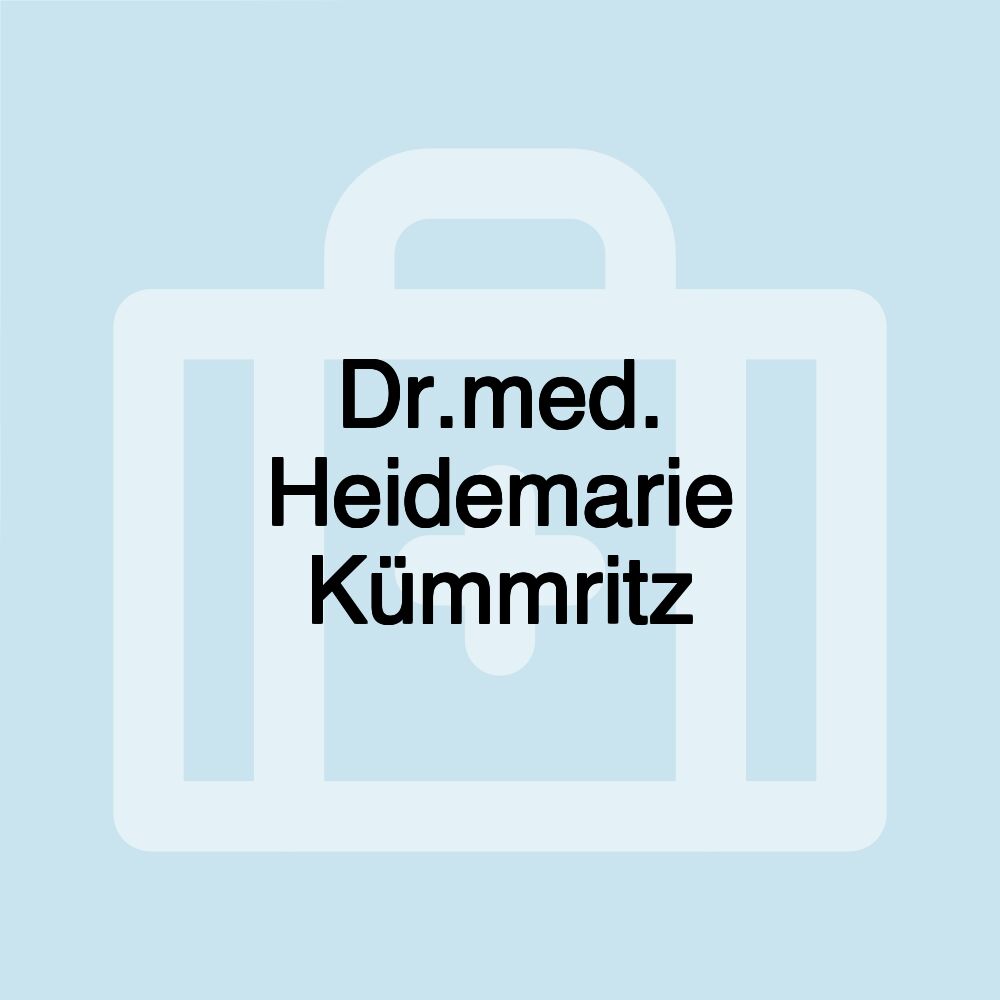 Dr.med. Heidemarie Kümmritz